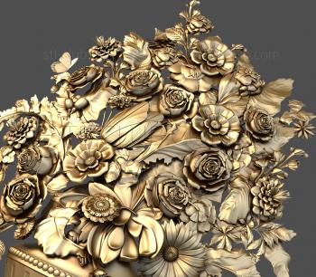 3D model Vase with flowers (STL)